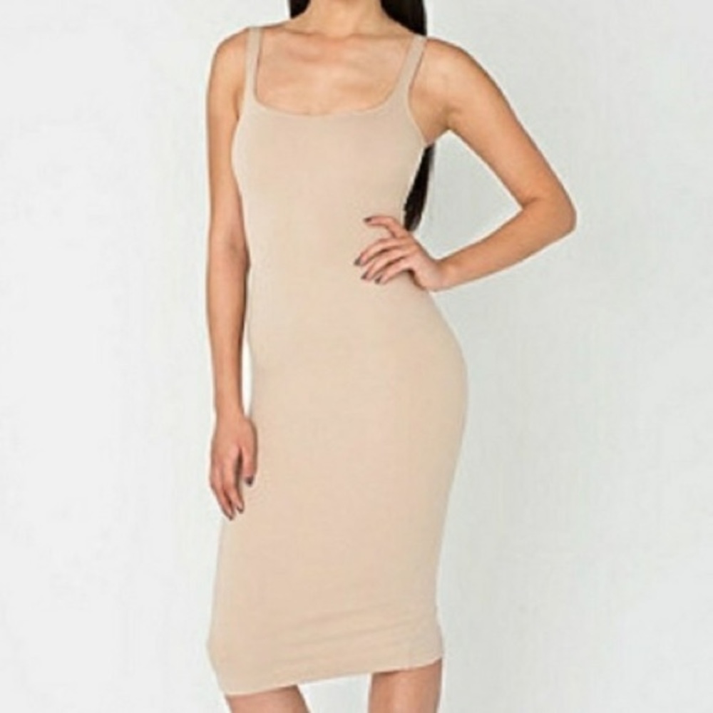 Original 2010’s American Apparel Tan Bodycon Dress